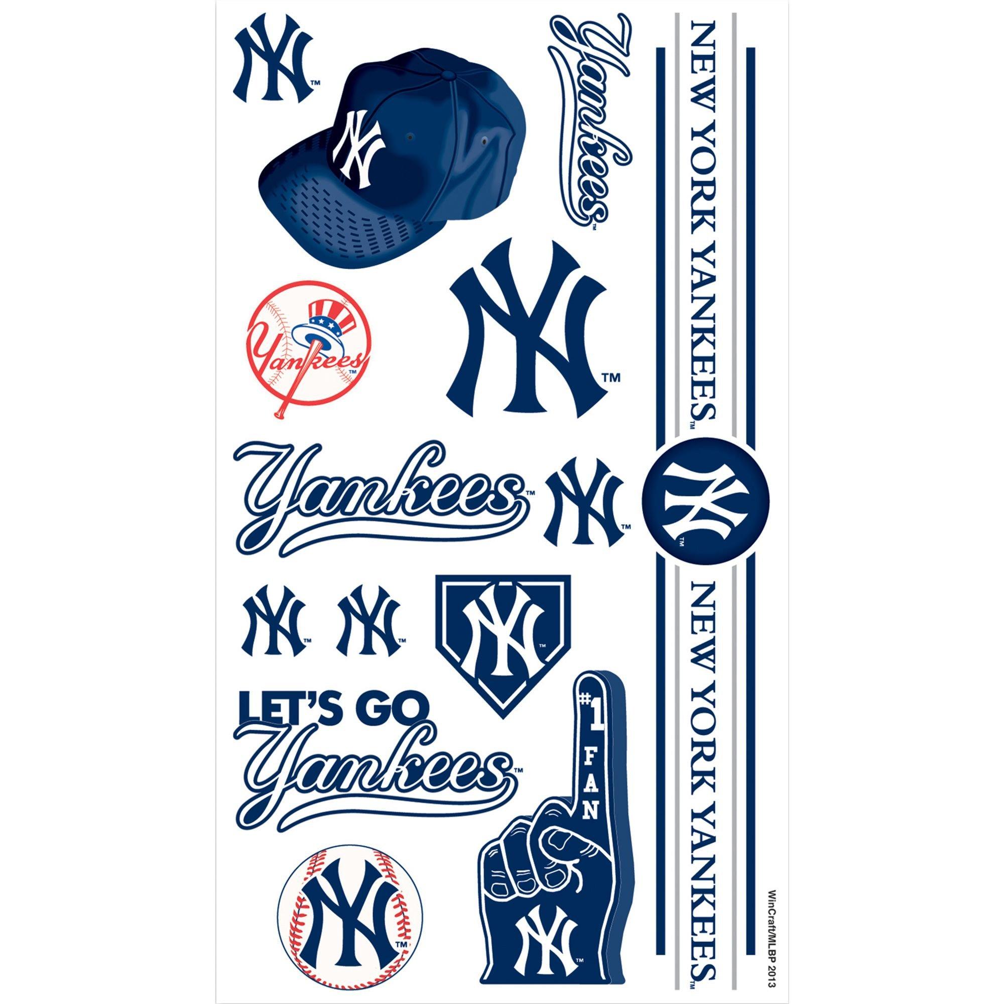 New York Yankees Face Face Decals, 10ct